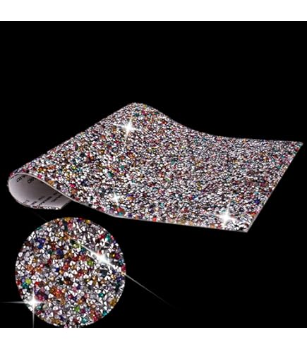 Annhao Adesivo Strass Make Up Strass Adesivi Rotondo Brillantini Make Up Con Pinzette Per - Foto 10
