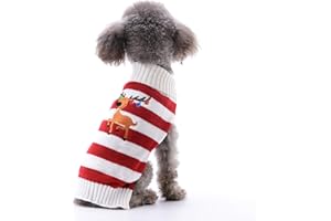 ABRRLO Costume per cani, abbigliamento per cani, pullover in cotone per feste, per Natale, inverno, maglione per cane, costume per animali domestici, alla moda, per vacanze, feste, regalo per cane