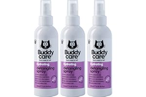 Spray desenredante para gatos de Buddycare | Spray desenredante fácil de usar para gatos | Fórmula sin enjuague (200 ml x 3)