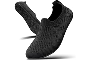 KOWAYI Men's Women's Slippers Slip-on House Shoes Barefoot Shoes Unisex Home Slippers Breathable Light Knitting Travel Slippers