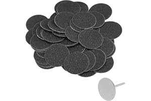FYBIDA 50PCS Piedi Grinder Carta Vetrata Disco Abrasivo Strumento per Pedicure Dischi Abrasivi Carta Vetrata per Pelle Morta Dura Tacco Screpolato Tacchi Screpolati Pelle Morta(φ25mm)