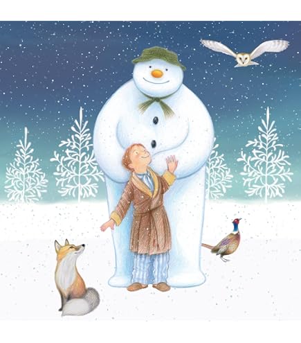 Eddingtons The Snowman Set Regalo 2 Tazze In Porcellana, Con Illustrazioni Blu E Bianco - 2