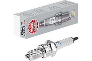 NGK Bougie d'allumage 91432 Électrode centrale à l'iridium 1-électrode de masse Antiparasitage 5kOhm avec siège à garniture plate Raccord-SAE fixe Ouverture de la clé: 14 mm Longueur du filetage: