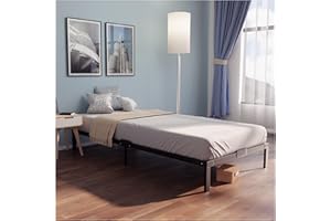 Dreamzie Metal Single Bed Frame 90x190 with Storage 35cm - Platform Sturdy and 20min Easy Assembly Bed Frames - Large Storage