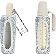 BIBS x Liberty Baby Bottle Cover, Large, 225 ml, Neoprene Protective Case for Bibs Bottles, Liberty Print Design, Large, Capel Ivory