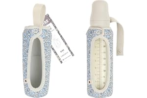 BIBS x LIBERTY Babyflaschenhülle Groß 225ml - Neopren Schutzhülle für BIBS Flaschen - Liberty Print Design, Large, Capel Ivory