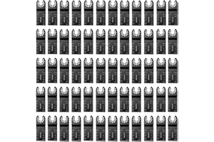 Goysen 60Pcs Oscillating Tool Blades Professional Universal Oscillating Saw Blades Quick Release Multi Tool Blades Compatible with Fein Multimaster, Milwaukee, Makita, Ryobi, Rockwell, Bosch