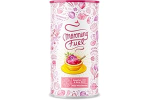 Morning Fuel | Breakfast Smoothie Bowl | Porrige di Avena con Bacche Selvatiche e Mate | per una Colazione Sana, Vegana e Ricca di Nutrienti | Sostituto Pasto, Proteine in Polvere | Alpha Foods