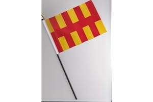 1000 FLAGS Northumberland Hand Flag 25cm