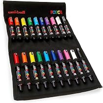POSCA PC-1MR Starterset – 8 Wasserbasierte Filzstifte, 0,7 Mm Ultrafeine Spitze, Für Viele Oberflächen