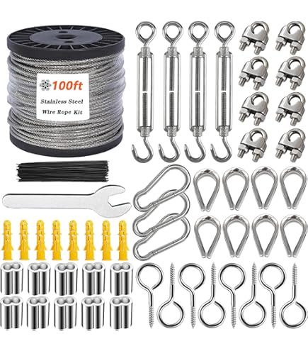 Cavo In Acciaio Inox 304 Da 1.5 Mm, 50 Metri, Treccia 7x7, Flessibile E Resistente, Per Ringhiere, Fai-da-te, Nautica E Costruzioni