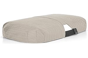 reisenthel carrybag cover herringbone sand – Schutzhülle für Einkaufstaschen, einfach zu platzierendes Gummiband, Befestigung am Griffgelenk, hochwertiges Polyester, wasserabweisend