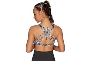 QUEENIEKE Sostén de Yoga para Mujeres Soporte Ligero con Tiras Sostén Libre