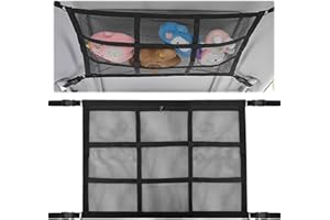 DHINCHANSAIB Filet de Rangement pour Toit Voiture Organiseur Sac, Rangement Universel pour Voiture, SUV, Van, Jeep (80cm x 52cm)