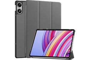 Vakarey Coque pour Redmi Pad Pro 12.1 Pouces,Ultra Mince Étui Housse Tablette pour Xiaomi Redmi Pad Pro 2024,Gris