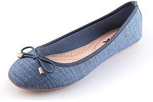 MIGILI Ballerine Donna - Bronzo, Argento, Beige, Blu o Tortora - Ballet Flats