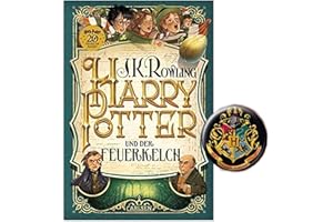 Carlsen Verlag Harry Potter und der Feuerkelch (4. Band, Gebundene Ausgabe) + 1x original Harry Potter Button