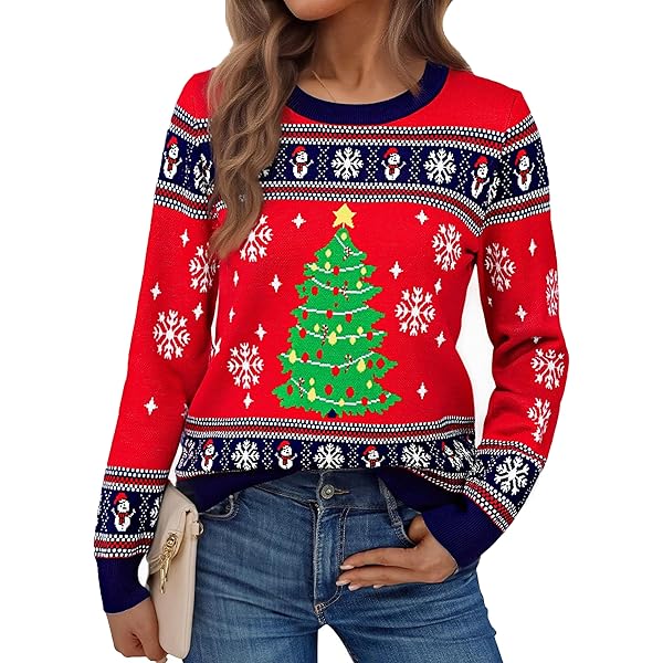 Gyabnw Grappige kersttruien voor mannen, lelijke kersttrui met patroon, gebreide winteroutfits, tops, XXL