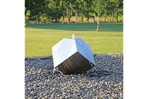 CLGarden Springbrunnen Würfel 30 aus Edelstahl Designbrunnen Skulptur Würfelbrunnen mit LED Beleuchtung Set Gartenbrunnen Wasserspiel