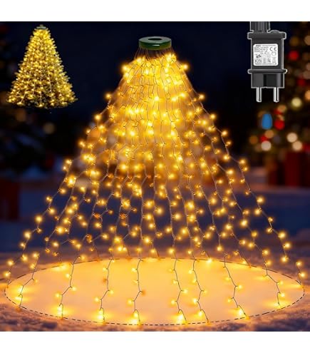 Lunartec : Guirlande lumineuse à effet cascade 6 fils / 180 LED couleur
