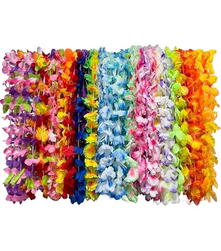Lot De 3 Guirlandes De Feuilles Tropicales En Feutre – Décoration Hawaïenne Pour Fêtes, Mariages Et Photos !