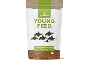 NatureHolic YoungFeed I alimento de cría para Peces Ornamentales I para un Crecimiento Sano I con valiosos aditivos I producción Suave I Fabricado en Alemania I 50ml