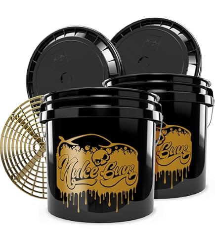 Accessoire Detailing Kit Lavage Voiture Professionnel - Seau 20L Avec GritGuard - Lavage Sans Rayures Seau 20L Gritguard Détail Auto