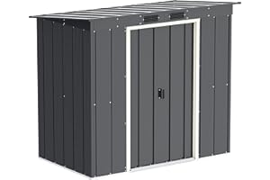 Duramax Eco Tetto da Giardino in Metallo zincato a Caldo, 6 x 4 Pent Roof, Anthracite