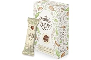 Barrette Proteiche Vegan | Brownie al Doppio Cioccolato | 15 Barrette Energetiche Vegane Ricche di Proteine e Fibre | Snack Proteico a Basso Contenuto di Carboidrati e Zuccheri | Alpha Foods