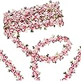 GORGECRAFT 5 Yards Flower Trim Ribbon Floral DIY Lace Applique Sewing Craft Lace Edge Trim for Wedding Dresses Embellishment DIY Party Decor Clothes, Deep Pink