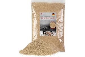 ‎MORITZ Moritz 1kg Räuchermehl Buche fein 0,5-1 mm Räuchern I Kalträuchern von Fisch Fleisch Wurst Käse Gemüse auch für BBQ I Grill - Räucherspäne