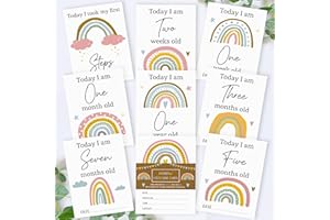 Personal Moments Rainbow Baby Milestone Cards • Baby Shower Milestone Cards Gift • Baby Keepsake Milestone Cards • Rainbow Memory Milestone Cards