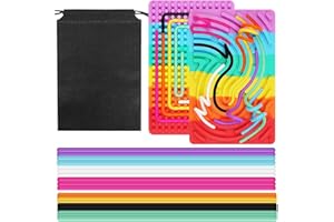 Sinirttou Sensorik Activity Board, Double-Sided Sensory Toy Board, Sensory Fidget Board, for Autism ADHD, Children from 3 Years and Adults, with Travel Bag and 20 Accessories Laces (Colour)