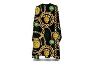 ‎BM BARBER MOOD Hairdressing Cape, Original Barbermood Barber Cape, Gold Cape, Professional Hair Design Cape, Hairstyling Accessories, Cutting Cape, Adult Cape, Hairdressing Supplies, Hair Cutting Cape