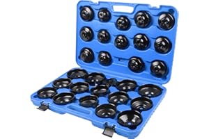 ‎LLCTOOLS LLCTOOLS Kfz Dog Ölfilterkappen Satz | Ölfilterschlüssel Druckguss 31tlg | Ölfilter-Werkzeug | Öl Auffangschale | Spezialwerkzeug Kfz | Universalwerkzeug