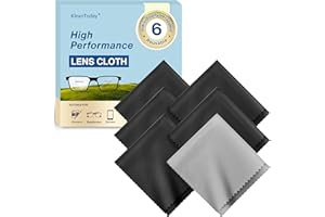 KLEANTODAY 6 Pack Japanese-Style Premium Microfiber Glasses Cleaning Cloth Streak & Scratch-Free Lens Cleaning Cloth – Safe for Eyeglasses, Sunglasses, Glasses Cleaner, Lens Wipes, iPhone & Screens