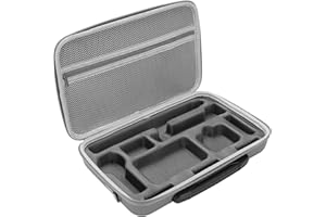 ASHATA Przenośny futerał do Przenoszenia Insta360 X3, Duża Torba z twardą skorupą z wkładką EVA, Torba do Przechowywania Uchwytu Kamery Akcji, Kijek do Selfie