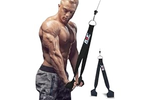 R2F RIGHT TO FIGHT R2F Resistance Band Handle, Crossover Tricep Exercise, Fitness Workout Band, Gym Cable Attachments, Tricep, Bicep & Strength Trainer Workout Bands, Pilates, Yoga