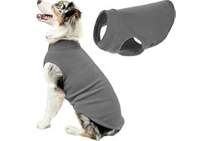 GOOBY - Stretch Fleece Vest, Pullover Fleece Vest Jacket Sweater for Dogs, Gray, 3X-Large