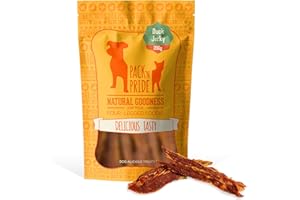 PACK'N PRIDE PACK’N PRIDE Dog Treats Duck Strips, 200g Air-Dried Dog Chews, Low-fat Duck Breast Jerky for Small&Medium Dogs, High in Protein