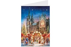 RICHARD SELLMER VERLAG Postkarten-Adventskalender "Kölner Dom": Papier-Adventskalender