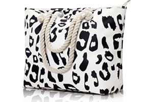 KALIDI Duża torba plażowa z zamkiem błyskawicznym, wodoszczelna, torba plażowa, XL, z zamkiem błyskawicznym, duża torba sportowa, torba na ramię