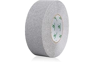 BOMEI PACK Nastro Adesivo Antiscivolo, Nastro Antiscivolo, Nastro Adesivo di Sicurezza Forte per Interni ed Esterni, 1 Rotoli Nero e Giallo 50mm×20m (Grigio)