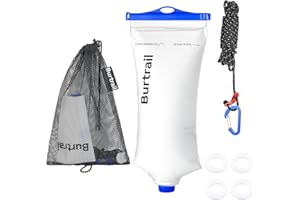 Burtrail Water Bag 2L/68oz Compatible with Sawyer Squeeze Mini Micro Versa Flow Water Filters Bag, TPU Durable Material, Wide Mouth and Narrow Mouth for Easy Filling, Seamless Filtration