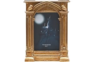 WIDDOP AND CO Harry Potter - absolwenci - złota ramka na zdjęcia Hogwart Enterance - oficjalnie licencjonowany produkt Warner Bros. Wizarding World Home Decor dla miłośników filmu i fantazji. Wysokość: 22 cm x szer