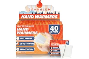 Bramble - Hand Warmers Disposable – Pocket Glove Warmers for Hiking, Outdoor Activities, Golf, Skiing, Football Spectating – 10 Hours of Heat