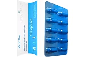 FOREVER & ALWAYS SUPPLEMENTS 2 x MR-V Blue Natural Supplements, 400mg Sex Tablets for Men, Ginseng & Maca Ultra Strong Male Performance Capsules, Last Longer, Fast Acting, Stamina, Sex Drive, Libido & Endurance Support!