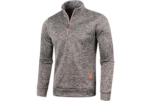 Kobilee Veste de SurvêTement pour Homme éClair sans Capuche - Veste de Sport LéGèRe - Col Montant - Veste en Tricot avec Poches - Veste de Loisirs - Veste de Course
