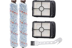 JOASINC Accessoires pour Bissell Crosswave Brosse Rouleau et Filtre de Remplacement pour Crosswave Bissell Aspirateur, Rouleau de Brosse de Nettoyage Compatible Bissell 17132 1785 1866F 1868 1926 23062 23068