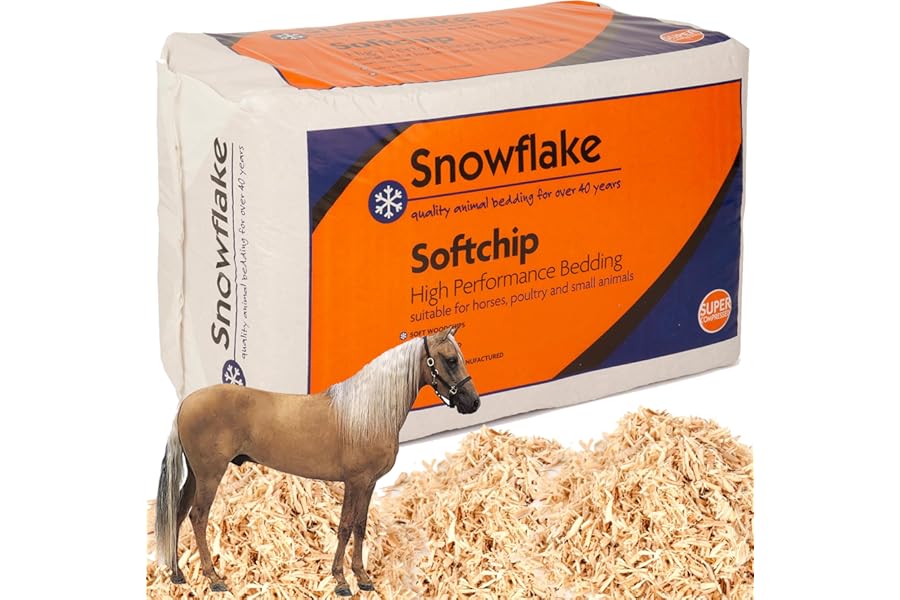 STORM TRADING GROUP 20kg Extra Large Premium Soft Chip Bedding Natural Wood Fibre Dust Extracted Ideal For Horses, Poultry & Animals